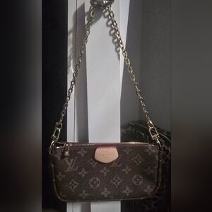 Mini Pochette with Gold Chain